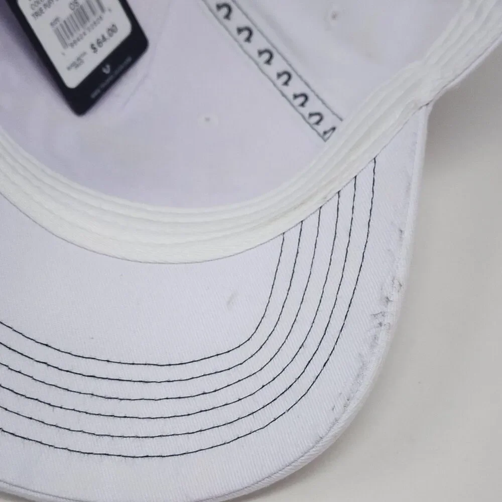True Religion Hat Baseball Mens One Size White Snapback Cap Buddha Graphic Logo